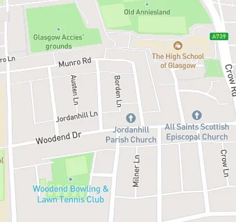 map for Jordanhill Parish Church Cafe