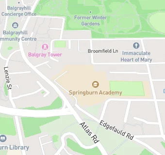 map for Springburn Academy