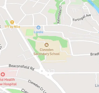 map for Cleveden Secondary School