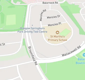 map for St Martha's Primary School