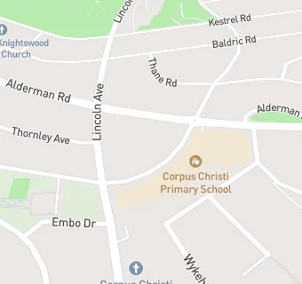 map for Corpus Christi Primary School