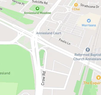 map for Anniesland Cross Dental Practice