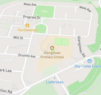 map for Glengowan Primary School