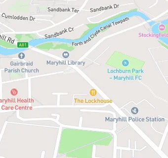 map for Lloyds Pharmacy (1421 Maryhill Road, Glasgow)