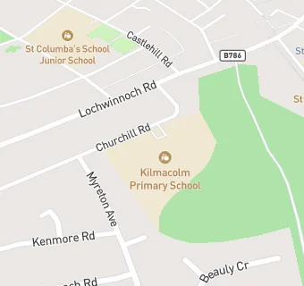 map for Kilmacolm Primary School