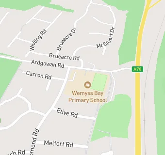 map for Wemyss Bay Primary School