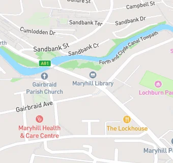 map for The Nolly Café At Maryhill Burgh Halls