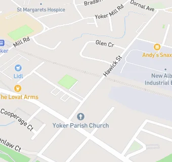 map for Yoker Bowling Club