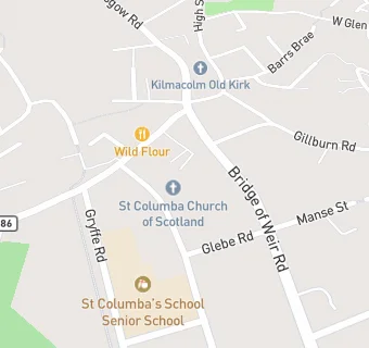 map for Kilmacolm Playgroup And Toddlers