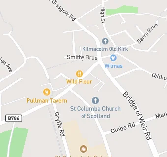 map for The New Surgery (Kilmacolm)