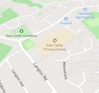 map for East Calder Primary School