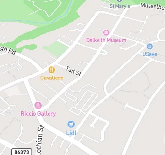 map for Dalkeith Medical Practice