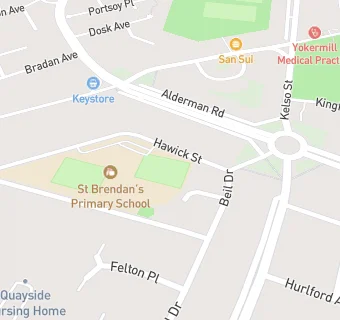 map for St Brendan's Primary School