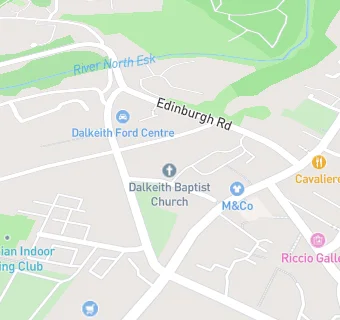 map for Alzheimer Scotland D'Cafe