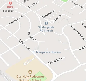 map for St Margarets Hospice