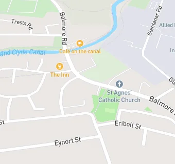 map for Lambhill Post Office