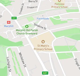 map for St Mary's Primary School