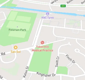 map for Yokermill Medical Practice