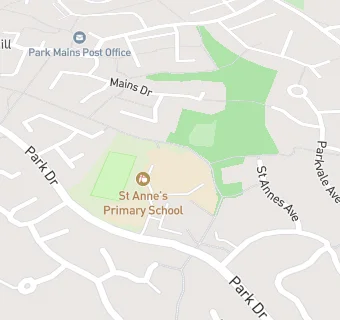 map for St Anne's Primary School