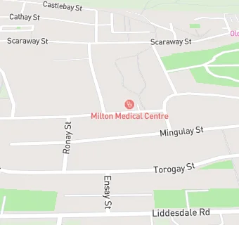 map for Milton Medical Centre