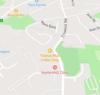 map for Huntershill Gift Shop