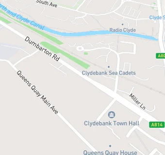 map for Clydebank Town Hall