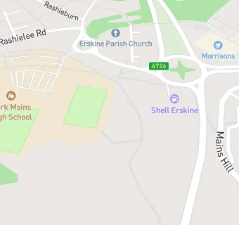 map for Shell Erskine