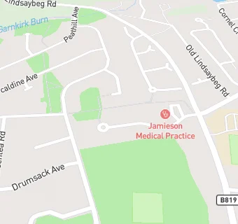 map for Jamieson Medical Practice (Chryston)