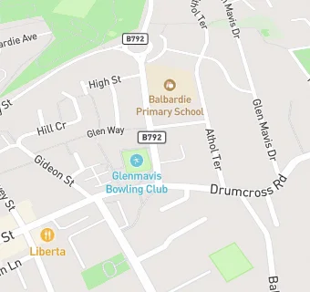 map for Balbardie Primary School