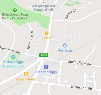 map for Morrisons Pharmacy (The Triangle Centre, Bishopbriggs)