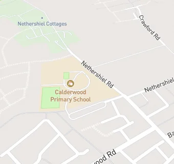 map for Calderwood Primary School