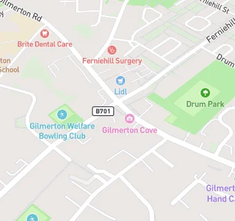 map for GILMERTON NEWSAGENT