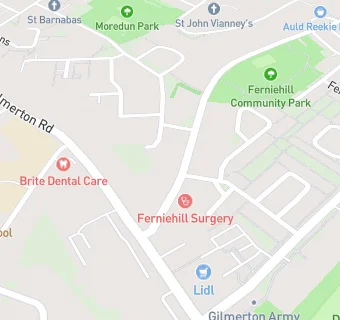 map for FERNIEHILL EVANGELICAL CHURCH