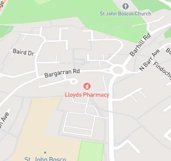 map for Bargarran Post Office