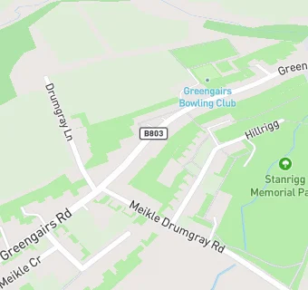 map for Greengairs Bowling Club