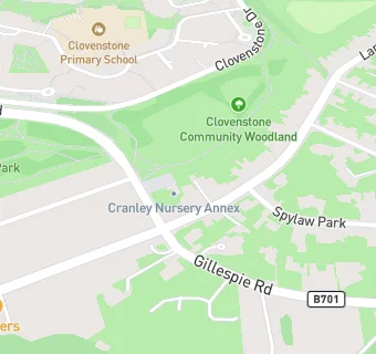 map for Cranley Nursery Lanark Road