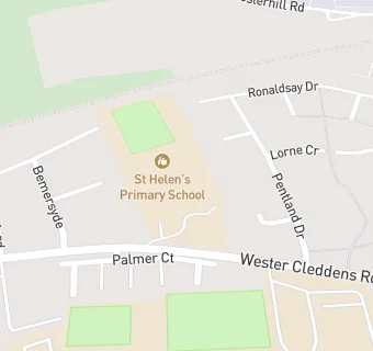 map for St Helen's Primary School