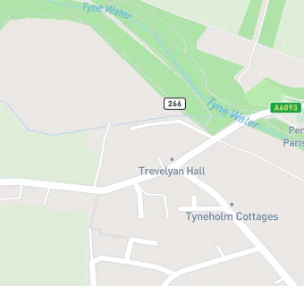 map for Trevelyan Hall (Pencaitland Lunch Club & Youth Club)