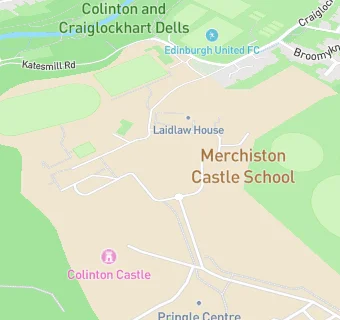 map for Merchiston Castle School