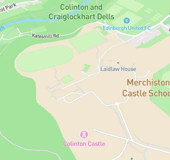 map for Merchiston Castle School