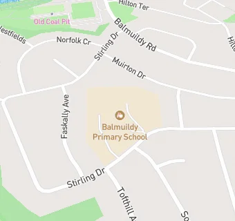 map for Balmuildy Primary School