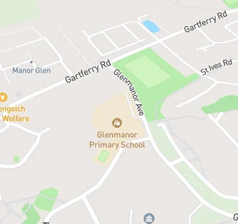 map for Glenmanor Primary School