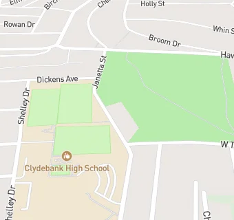 map for Clydebank High School