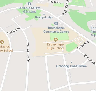 map for Drumchapel High School