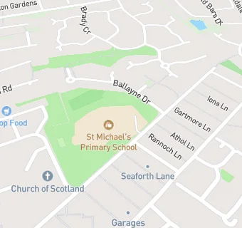 map for St Michael's Primary School