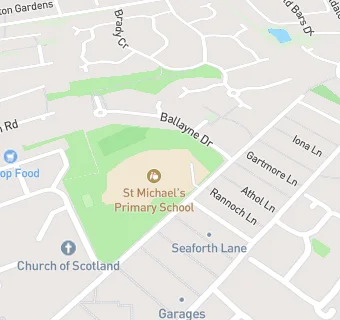 map for St. Michaels Primary School