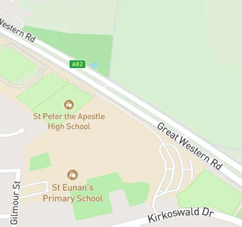 map for St Peter the Apostle High School