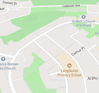 map for Langfaulds Primary School