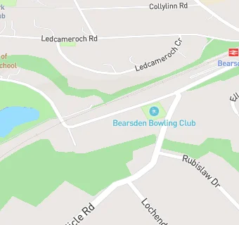 map for Bearsden Bowling Club