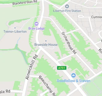 map for Liberton Brae Care Home